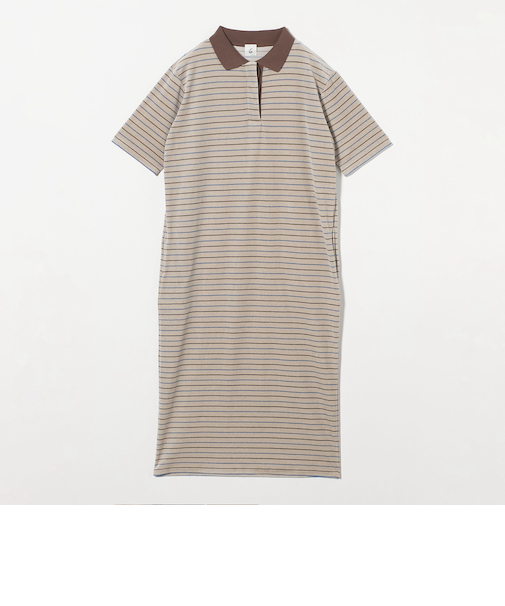 <6(ROKU)>ベロア ボーダーワンピース