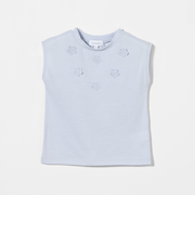 フラワーモチーフ Tシャツ / キッズ  100cm-160cm - 吸水速乾 -