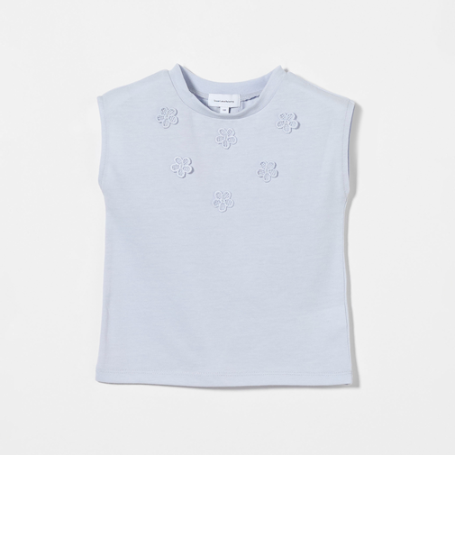 フラワーモチーフ Tシャツ / キッズ  100cm-160cm - 吸水速乾 -