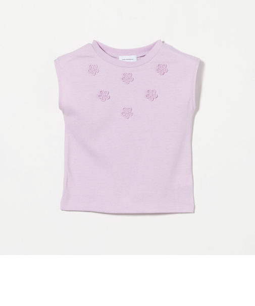 フラワーモチーフ Tシャツ / キッズ  100cm-160cm - 吸水速乾 -