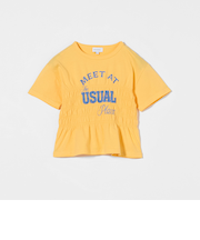 シャーリングプリント Tシャツ / キッズ  100cm-130cm