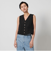 リネンライク ベスト