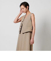 リネンライク ベスト