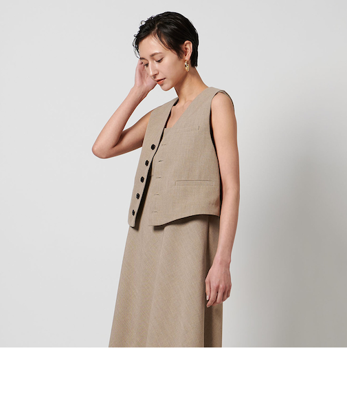リネンライク ベスト