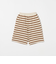 ミニ裏毛 ボーダー ショートパンツ / キッズ  140cm-160cm
