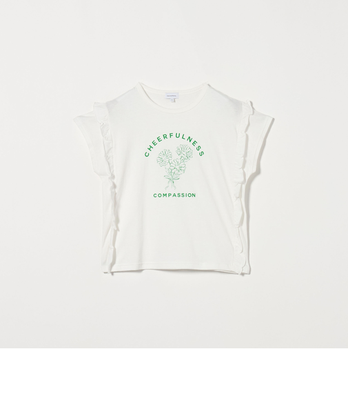 フラワー プリントTシャツ / キッズ  140cm-160cm