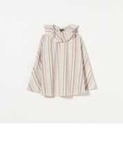 ストライプ フリルワンピース / キッズ  100cm-130cm