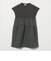 天竺×布帛 プリント ワンピース / キッズ  140cm-160cm