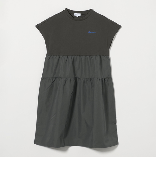 天竺×布帛 プリント ワンピース / キッズ 140cm-160cm