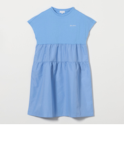 天竺×布帛 プリント ワンピース / キッズ  140cm-160cm