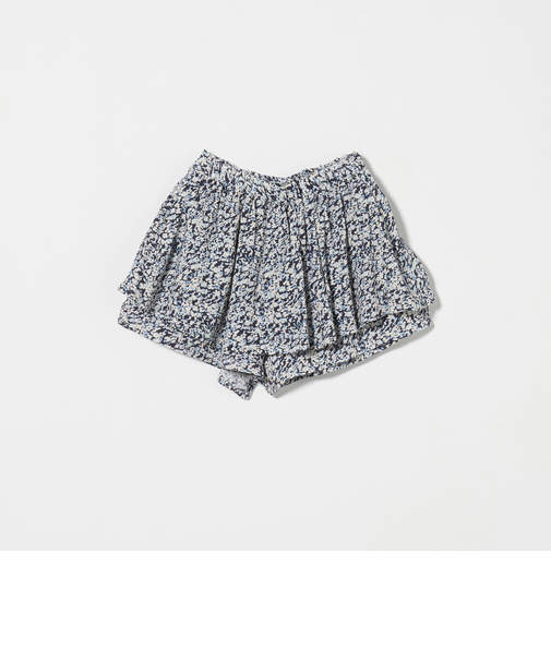 小花 ペプラム キュロットパンツ / キッズ  100cm-130cm