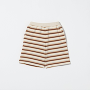 ミニ裏毛 ボーダー ショートパンツ / キッズ  100cm-130cm