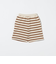 ミニ裏毛 ボーダー ショートパンツ / キッズ  100cm-130cm