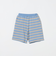 ミニ裏毛 ボーダー ショートパンツ / キッズ  100cm-130cm