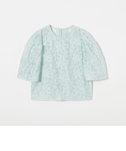 ＜EMMEL REFINES＞EM フラワー シシュウ シアー ブラウス