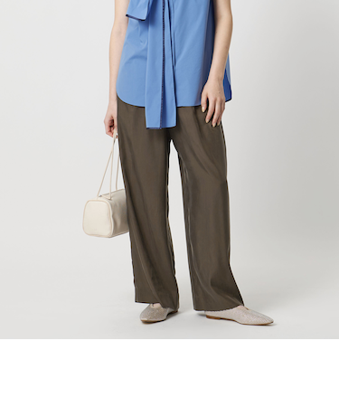 シャンブレー ドロスト イージーパンツ