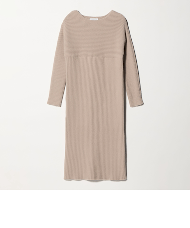 フェザー リブ ドルマン ボートネックワンピース ＜A DAY IN THE LIFE＞