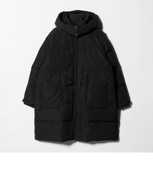 【極美品】ユナイテッドアローズ アデイインザライフ ロングダウンコート 40 黒 フード ロングダウンコート ＜A DAY IN THE LIFE＞｜ユナイテッド