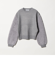 カタアゼ×フェザー コンビニット グレー＜A DAY IN THE LIFE＞