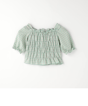 チェック シャーリング プルオーバー  / キッズ  100cm-130cm