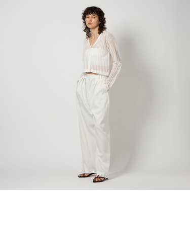 ＜6 (ROKU)＞レース ジャカード カーディガン