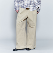 ＜6(ROKU)＞コットン チノ ワイド パンツ