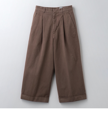 ＜6(ROKU)＞コットン チノ ワイド パンツ