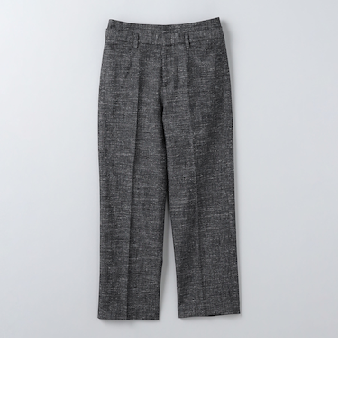 ＜6(ROKU)＞コットンレーヨン ネップ ベルト パンツ