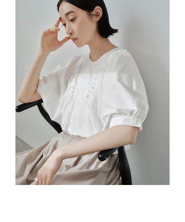 ＜EMMEL REFINES＞EM イソザイ ドッキング ギャザー プルオーバー