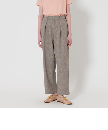 ＜Steven Alan＞ツイードライク タックパンツ