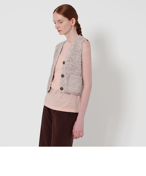 ＜Steven Alan＞メランジ テープヤーン ニット ベスト