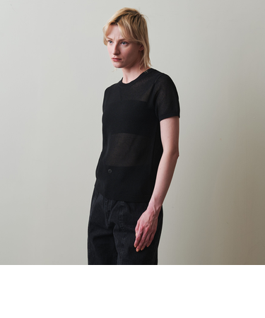 ＜Steven Alan＞メッシュ ショートスリーブ ニット