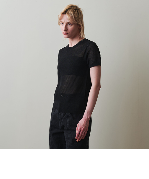 ＜Steven Alan＞メッシュ ショートスリーブ ニット