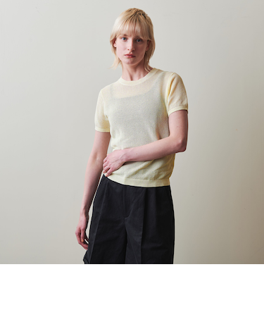 <Steven Alan>メッシュ ショートスリーブ ニット