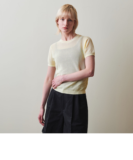 <Steven Alan>メッシュ ショートスリーブ ニット