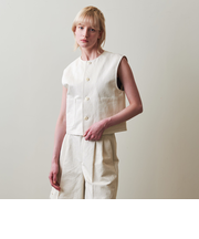 ＜Steven Alan＞コットン アサ クルーネック ベスト