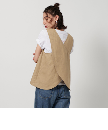 バッククロス チュニック -ウォッシャブル-