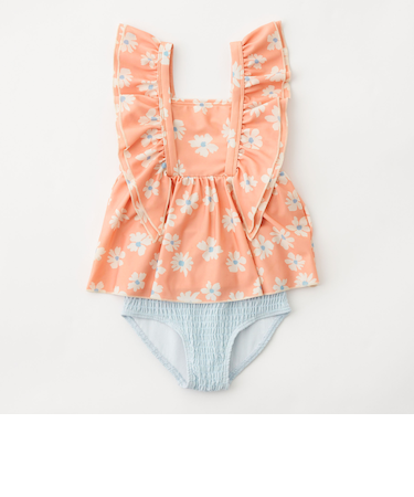 GLR ハナガラ タンキニ/ 水着/ キッズ 100cm-130cm