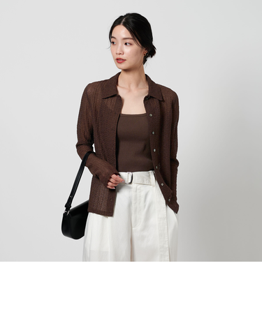 ラッセルレース レギュラーカラー シャツ