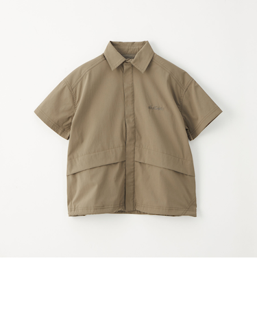 【別注】<WILD THINGS>ショートスリーブ ジップ シャツ / キッズ 110cm-130cm