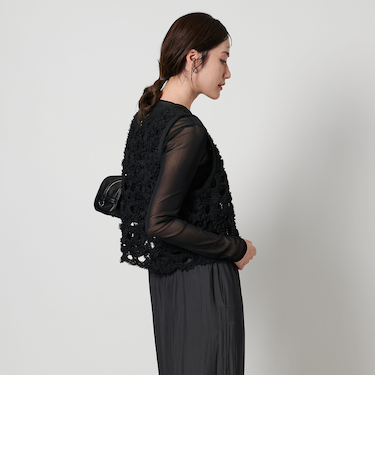 チュール メッシュ ベスト