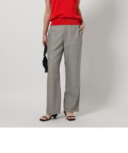 レーヨンブレンド ストレート パンツ