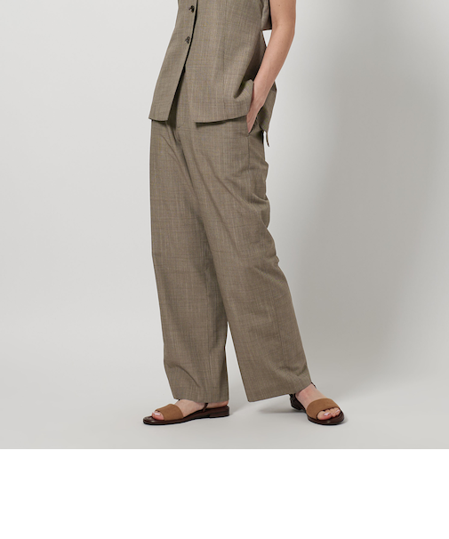 レーヨンブレンド ストレート パンツ