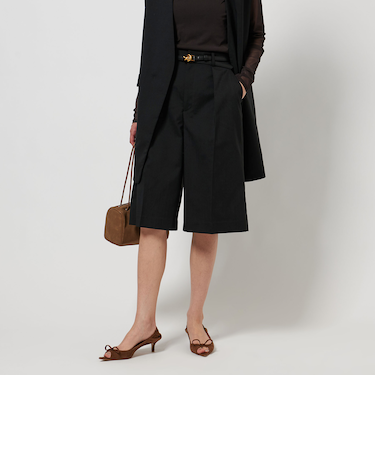 タック キュロットパンツ