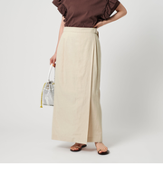 セルロースブレンド ベルトラップスカート