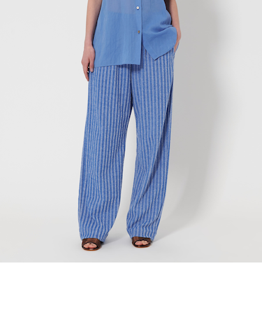 ＜6(ROKU)＞パイル ストライプ パンツ