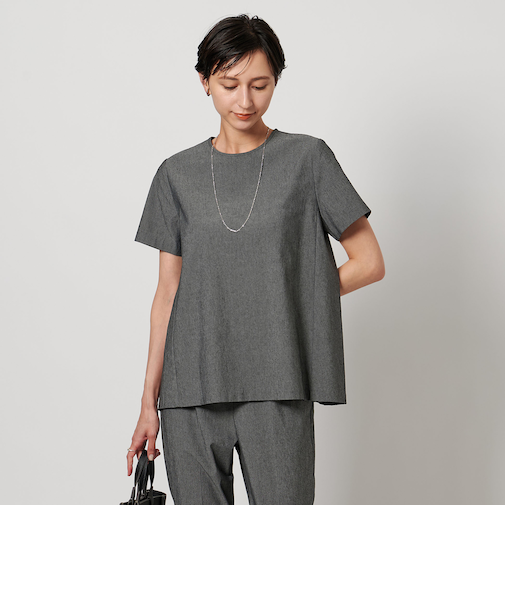 ナチュラル Tブラウス -ウォッシャブル-