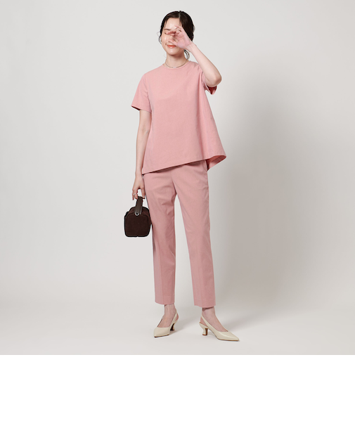 ナチュラル Tブラウス -ウォッシャブル-