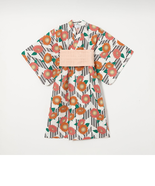 浴衣 ヒマワリ/ キッズ