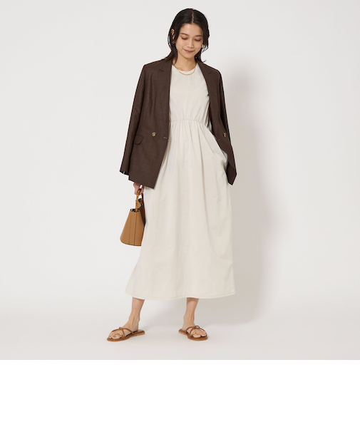 ライトメモリー ノースリーブ ワンピース -UVカット-